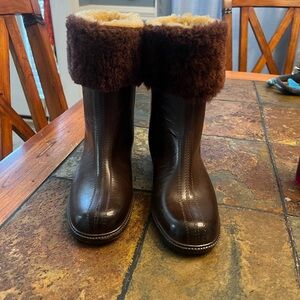 Brown Fur-Lined Boots